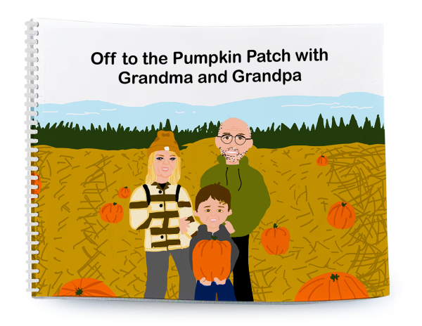 Off to the Pumpkin Patch with Grandma and Grandpa
