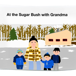 At the Sugar Bush with Grandma