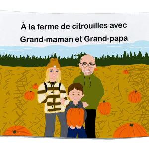 À la ferme de citrouilles avec Grand-maman et Grand-papa