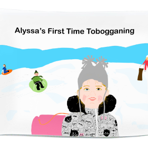 Alyssa's First Time tobogganing