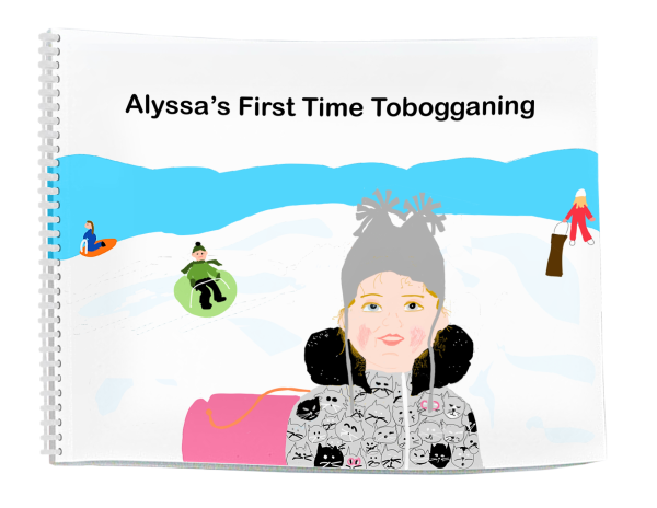 Alyssa's First Time tobogganing