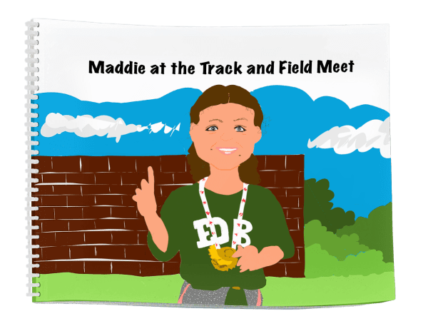 Maddie at the Track and Field day